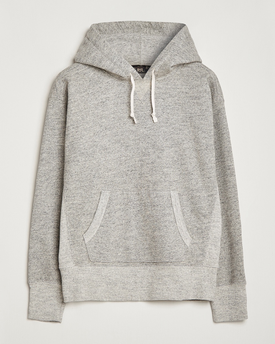 RRL Hooded Pullover Athletic Grey Heather – Gris