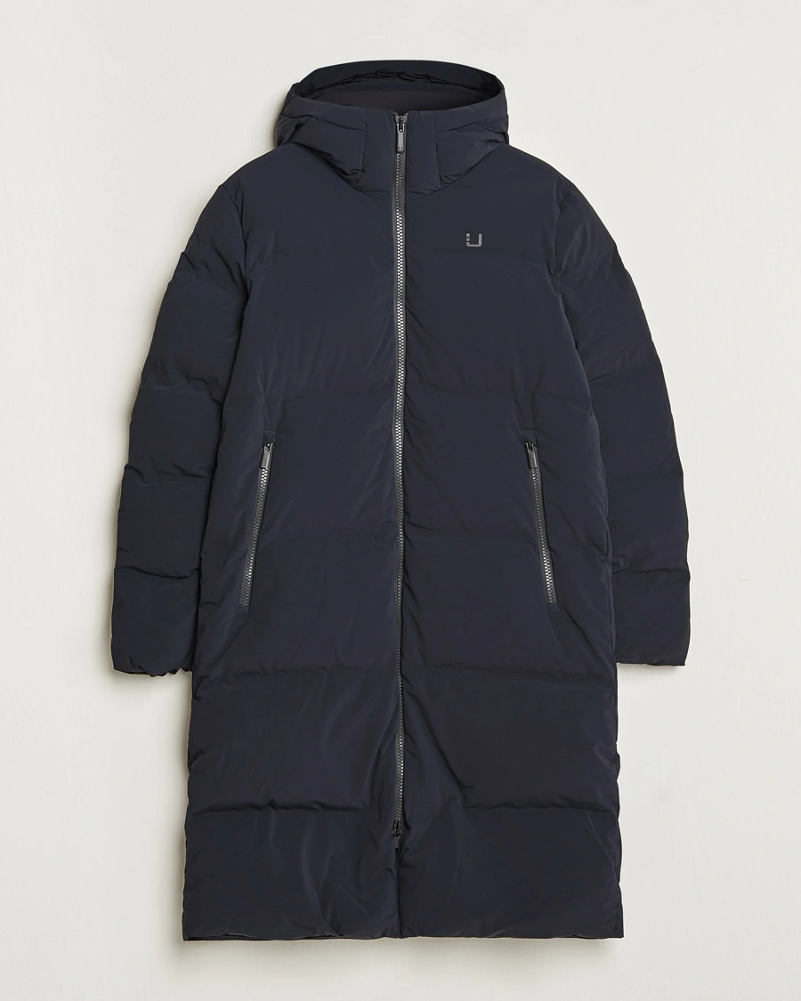 UBR Tycoon Padded Long Coat Black – Noir