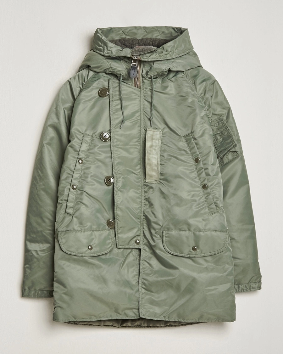BEAMS PLUS MIL Type N-3B Parka Sage – Vert