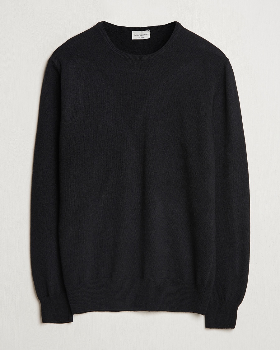 Morgano Wool/Cashmere Crewneck Black – Noir