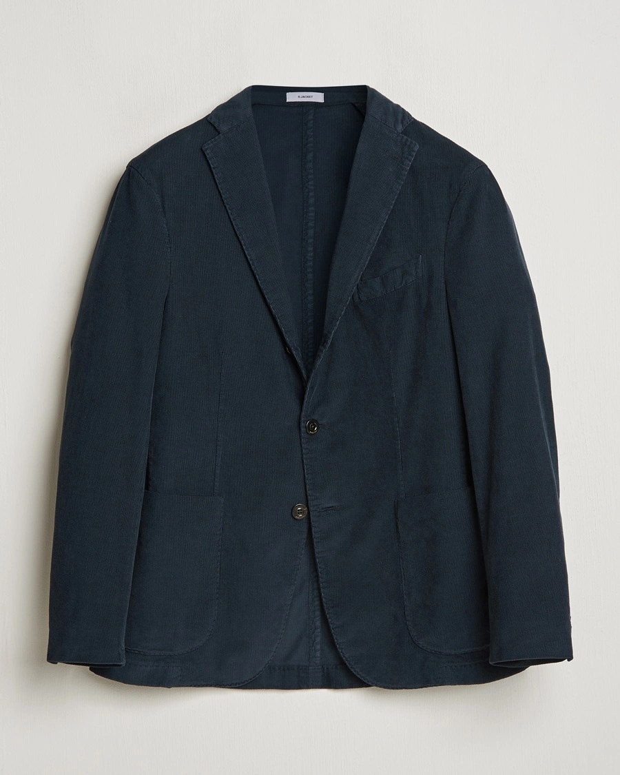 Boglioli K Jacket Corduroy Blazer Navy – Bleu