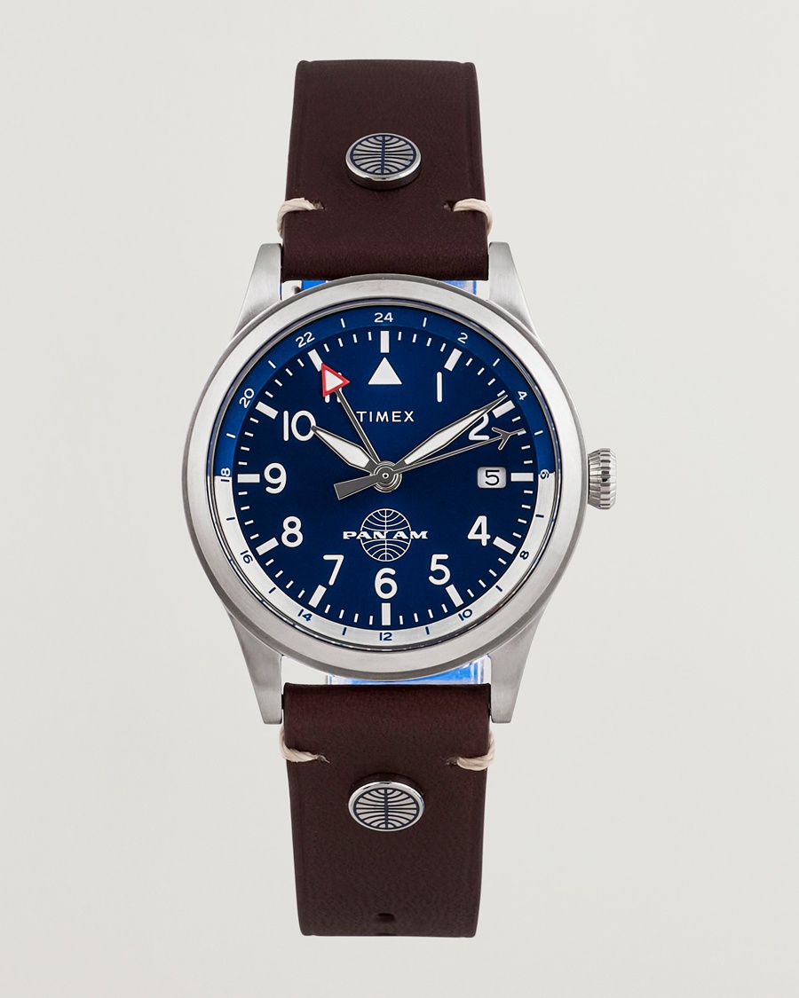 Timex Pan Am GMT Stainless Steel 39mm Blue Dial – Bleu