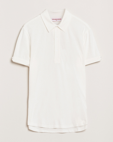 Orlebar Brown Sebastian Tailored Towelling Polo White – Blanc
