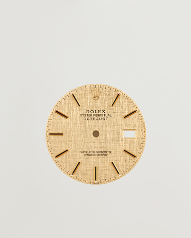 Rolex Pre-Owned Rolex Datejust 5 ref Linen Dial – Or