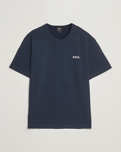 A.P.C. Boxy Fit Petit VPC T-Shirt Dark Navy/Ecru – Bleu