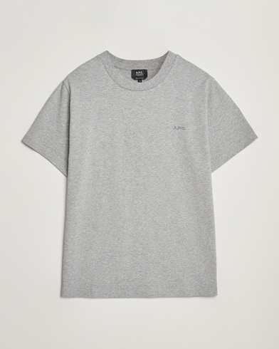 A.P.C. Embroidered APC T-Shirt Heather Grey – Gris