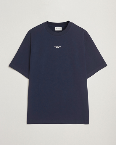 Drôle de Monsieur Classic Slogan T-Shirt Navy – Bleu