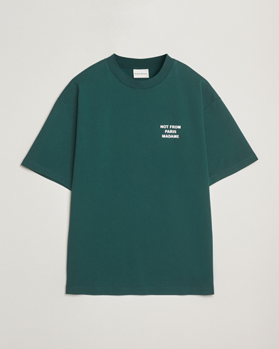Drôle de Monsieur Slogan T-Shirt Dark Green – Vert