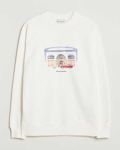 Drôle de Monsieur Palace Sweatshirt Off White – Blanc