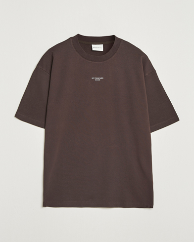 Drôle de Monsieur Classic Slogan T-Shirt Dark Brown – Marron