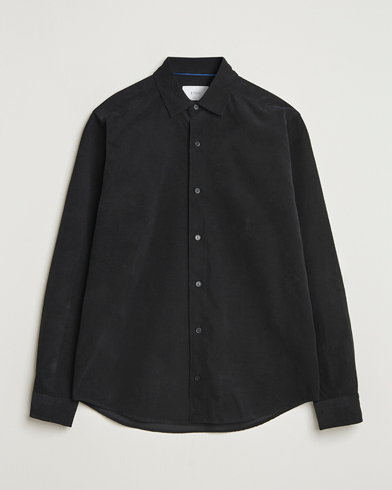 Eton Casual Fit Corduroy Shirt Black – Noir