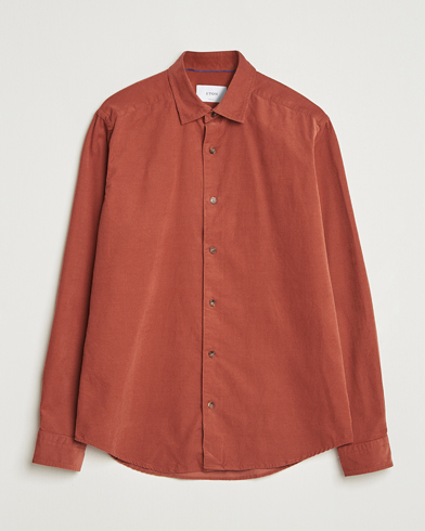 Eton Casual Fit Corduroy Shirt Rust Red – Rouge