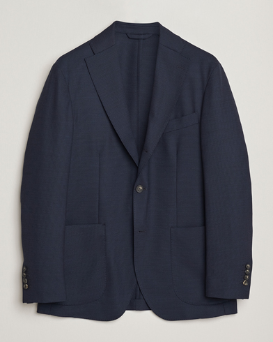 Eton Wool Lana Tech Soft Blazer Navy Blue – Bleu