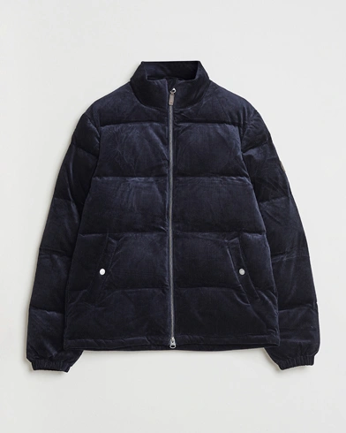 GANT Corduroy Down Puffer Jacker Evening Blue – Bleu