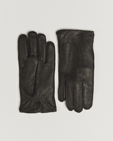 GANT Cashmere Lined Leather Glove Black – Noir