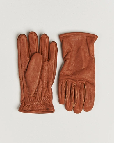 GANT Leather Work Glove Cognac – Marron