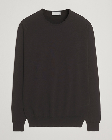 John Smedley Lundy Extra Fine Merino Crew Neck Faulkner Brown – Marron