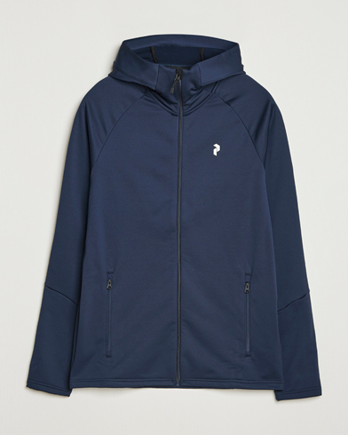 Peak Performance Rider Hooded Full Zip Blue Shadow – Bleu