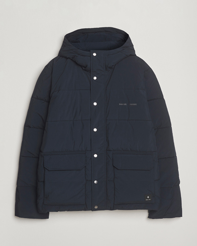 Samsøe Samsøe Ulf Down Hooded Puffer Salute Navy – Bleu