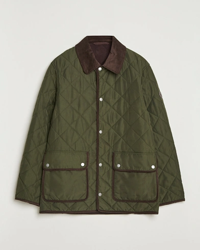 GANT Quilted Fleece Jacket Green Lagoon – Vert