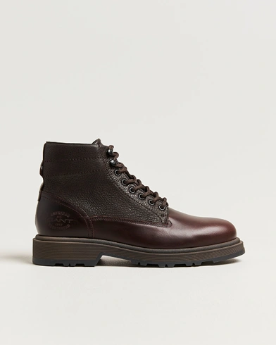 GANT Blisdor Leather Boot Dark Brown – Marron