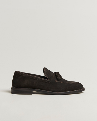 GANT Lozham Suede Tassle Loafer Dark Brown – Marron