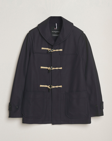 Gloverall Shawl Collar Duffle Jacket Navy – Bleu