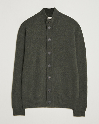 Altea Shetland Cardigan Dark Green – Vert
