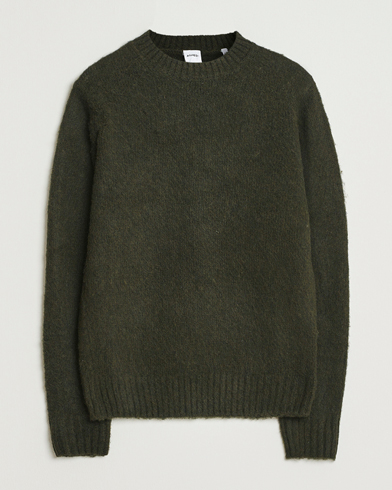 Aspesi Brushed Shetland Sweater Hunting Green – Vert