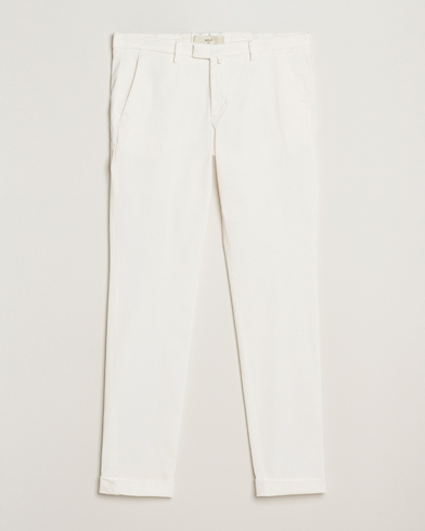 Briglia 1949 Slim Fit Cotton Stretch Chino Off White – Blanc
