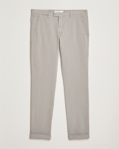 Briglia 1949 Slim Fit Cotton Stretch Chino Light Grey – Gris