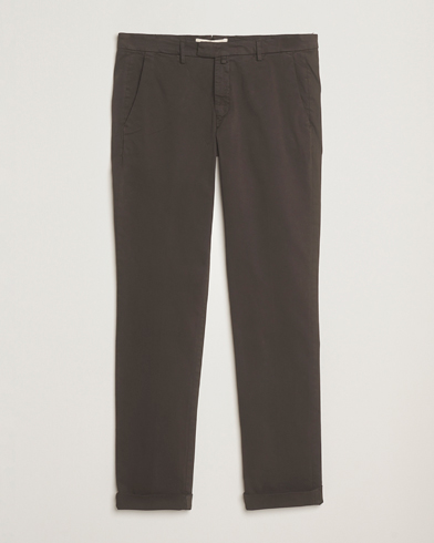 Briglia 1949 Slim Fit Cotton Stretch Chino Dark Brown – Marron
