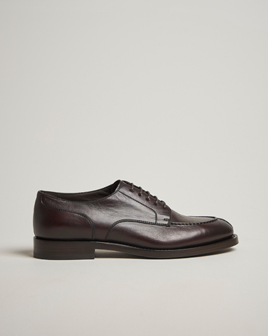 Brunello Cucinelli Moc Toe Derby Dark Brown Calf – Marron