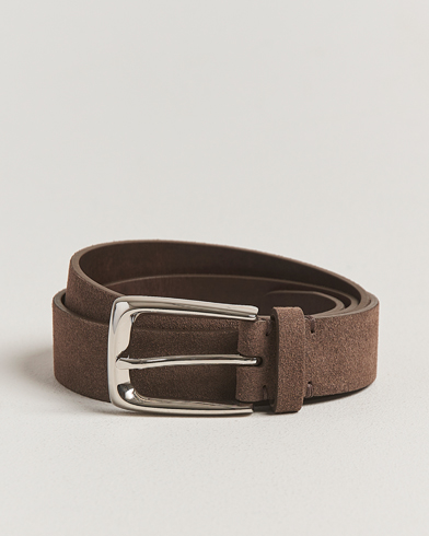 Brunello Cucinelli Suede Belt Dark Brown – Marron