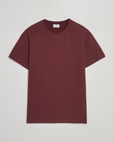 Filippa K Soft Lycra T-Shirt Burgundy – Rouge