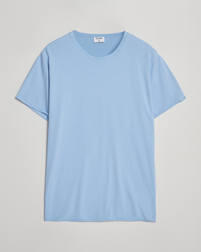 Filippa K Roll Neck Crew Neck T-Shirt Frost Blue – Bleu