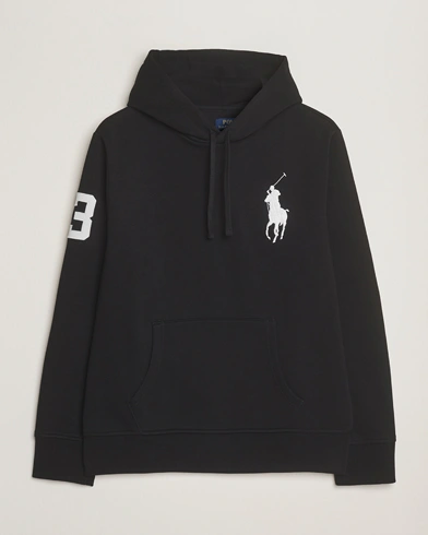 Polo Ralph Lauren Big Pony Hoodie Polo Black – Noir