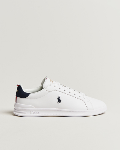Polo Ralph Lauren Heritage Court II Sneakers White/Navy/Red – Blanc