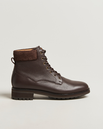 Polo Ralph Lauren Bryson Mid Boot Dark Brown Calf – Marron