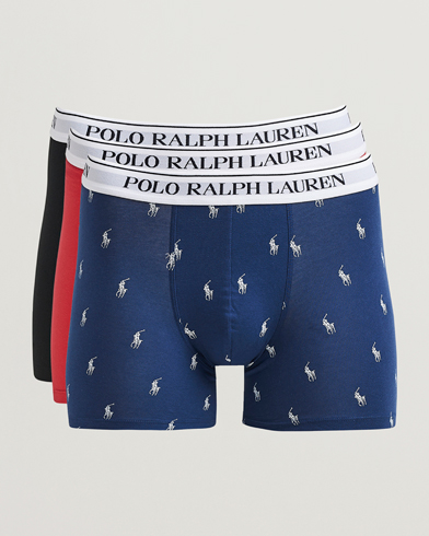 Polo Ralph Lauren 3-Pack Boxer Brief Navy/Red/Blue – Bleu