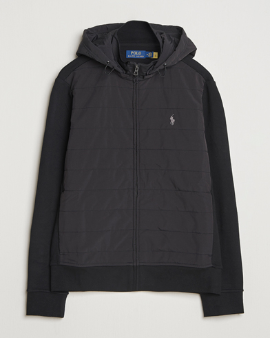 Polo Ralph Lauren Hybrid Jacquard Full Zip Hoodie Polo Black – Noir