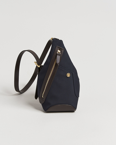 Mismo M/S Drop Crossbody Bag Navy/Dark Brown – Bleu