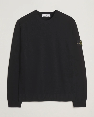 Stone Island Stretch Wool Knitted Jumper Black – Noir