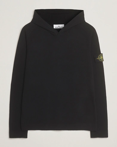 Stone Island Knitted Geelong Wool Hood Black – Noir