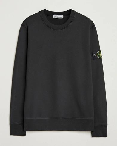 Stone Island Garment Dyed Fleece Sweatshirt Black – Noir