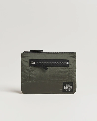 Stone Island Nylon Metal Zip Wallet Musk – Vert