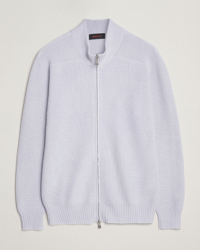 Gran Sasso Rainwool Full Zip Light Purple Melange – Violet