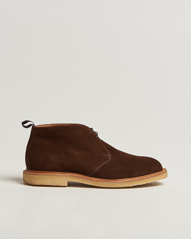 Sanders Bertie Crepe Sole Suede Chukka Polo Snuff – Marron