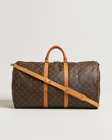 Louis Vuitton Pre-Owned Keepall Bandoulière 55 Monogram – Marron