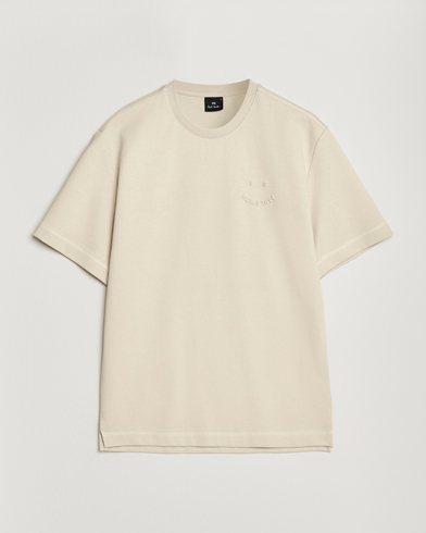 PS Paul Smith Casual Fit Happy T-Shirt Ecru – Beige
